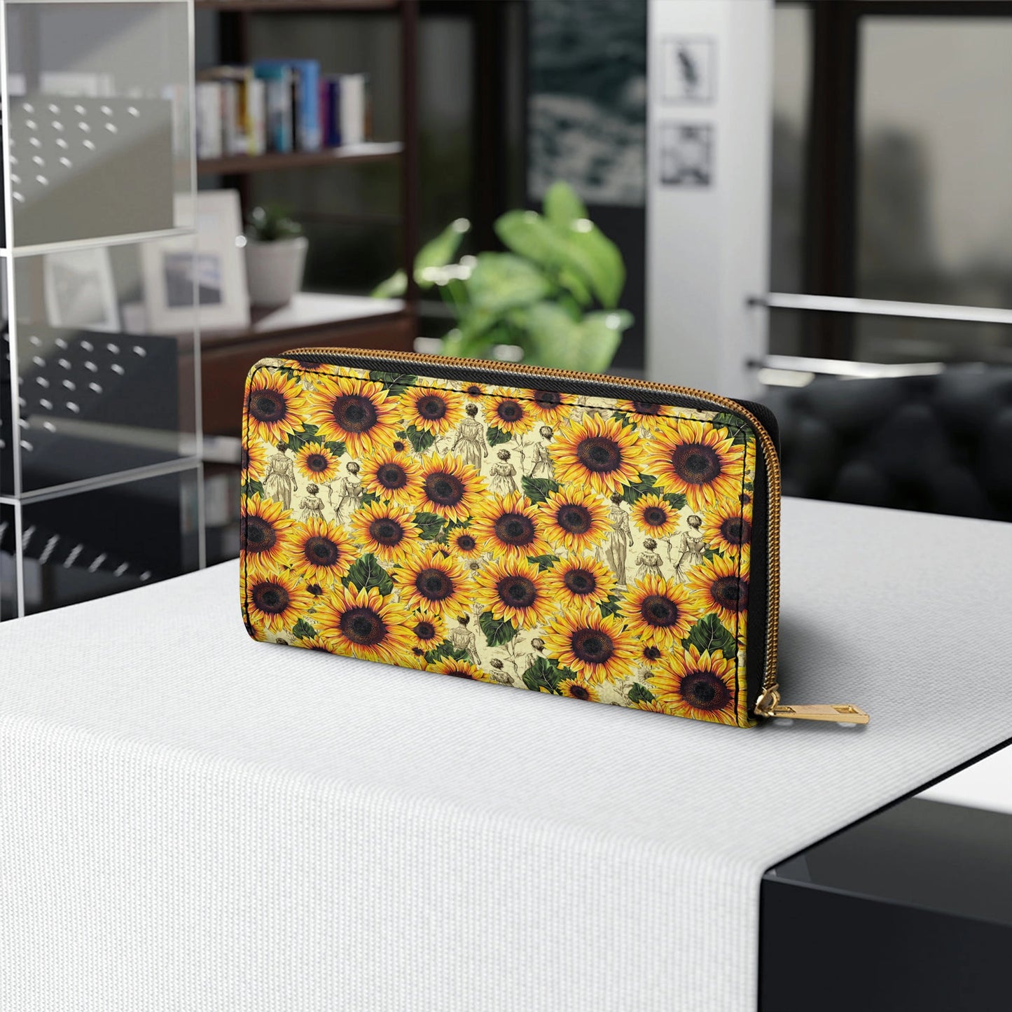 Shineful Leather Clutch Purse Sunflower Legacy - Grandma, Mom & Daughter Edition
