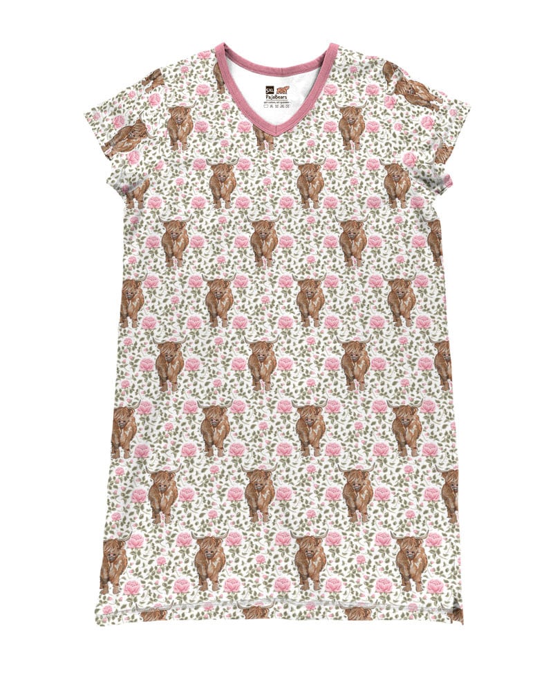 Cow Pajabears® V-Neck Nightshirts 5 Styles Lovely Tl10 S / C02