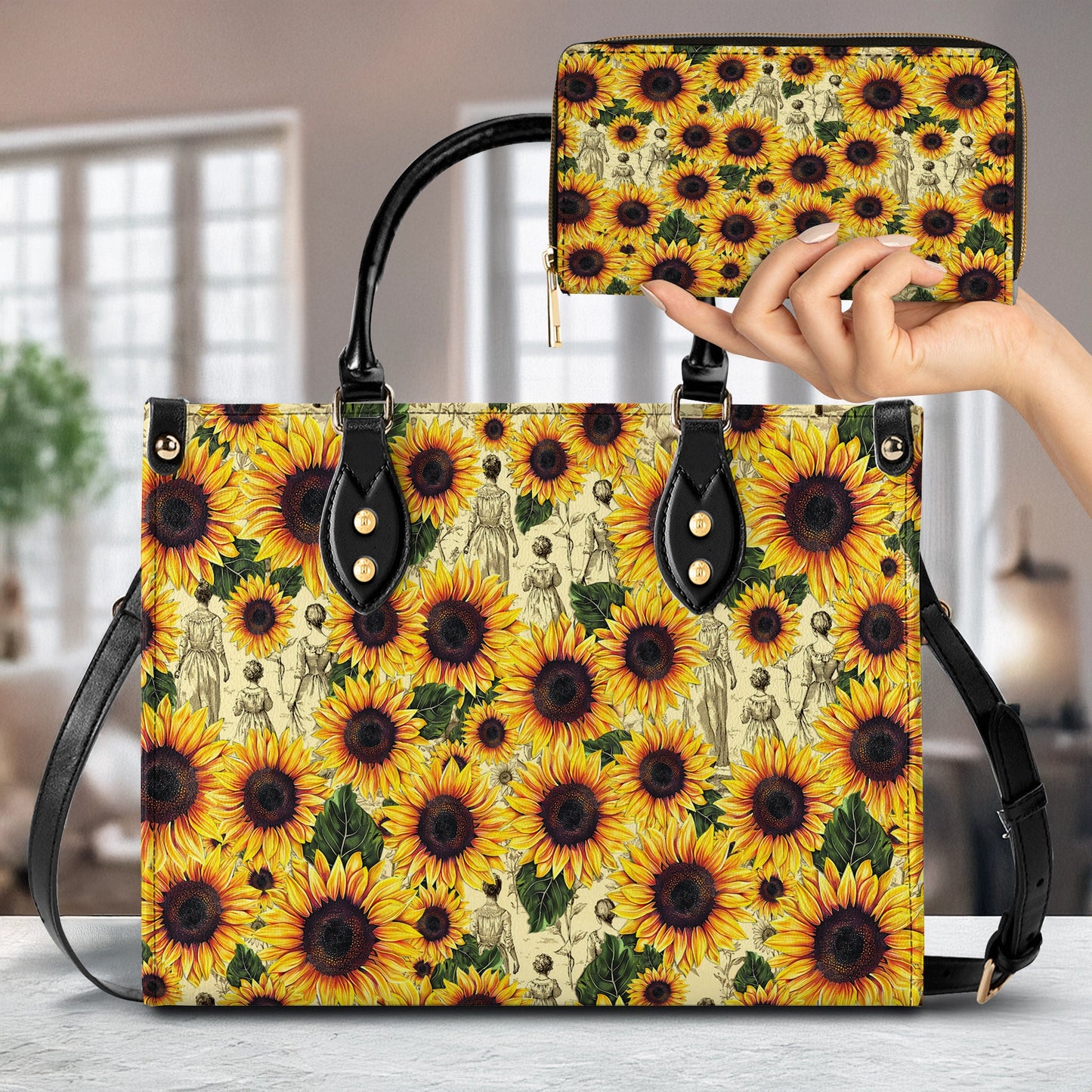 Shineful Leather Bag Sunflower Legacy - Grandma, Mom & Daughter Edition