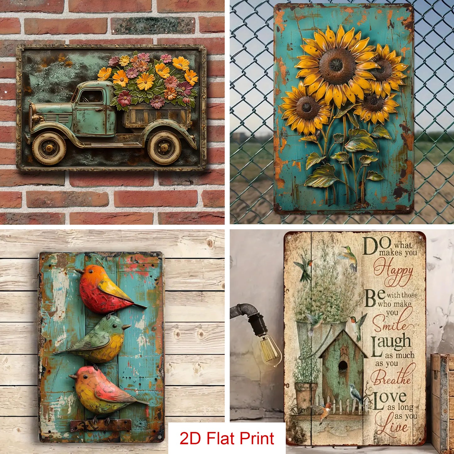 Shineful 2D Metal Sign Sample (NGANG DỌC)
