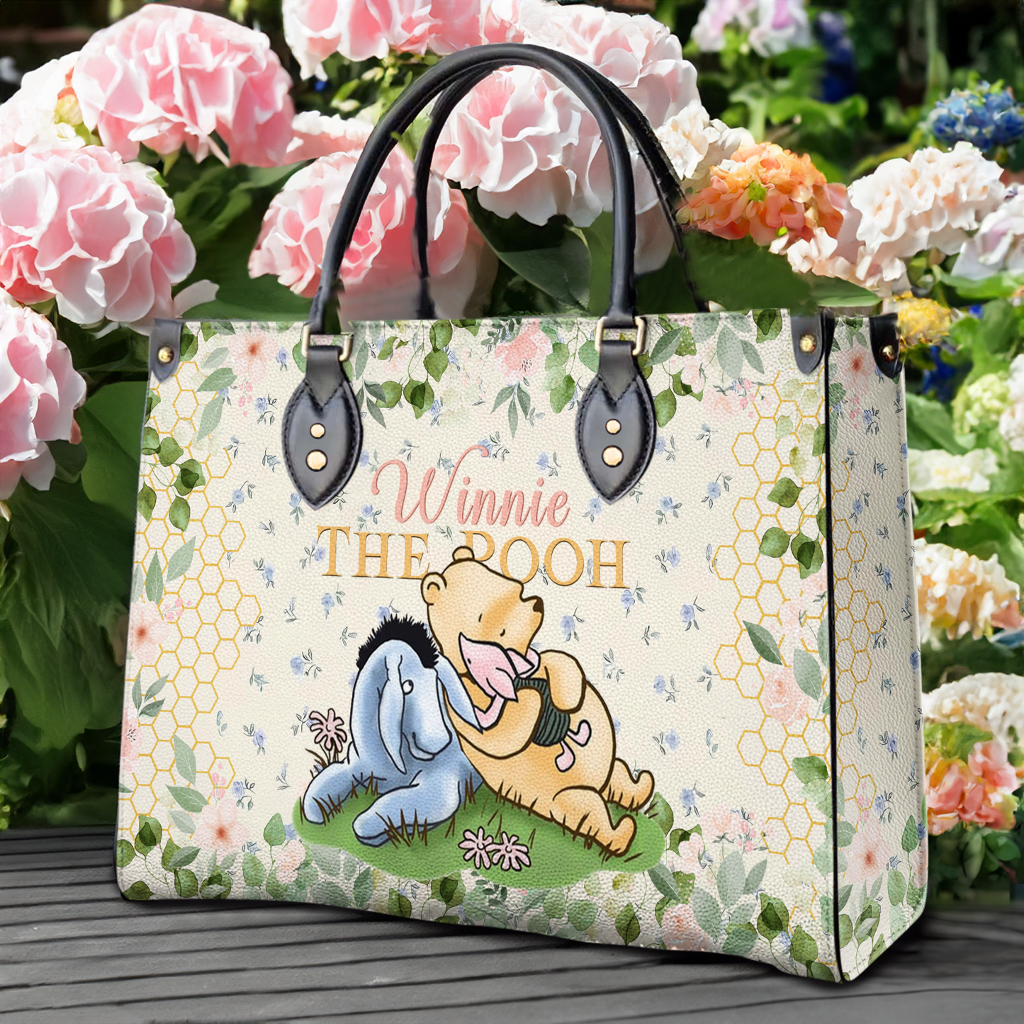 Shineful Leather Bag Bear Bliss