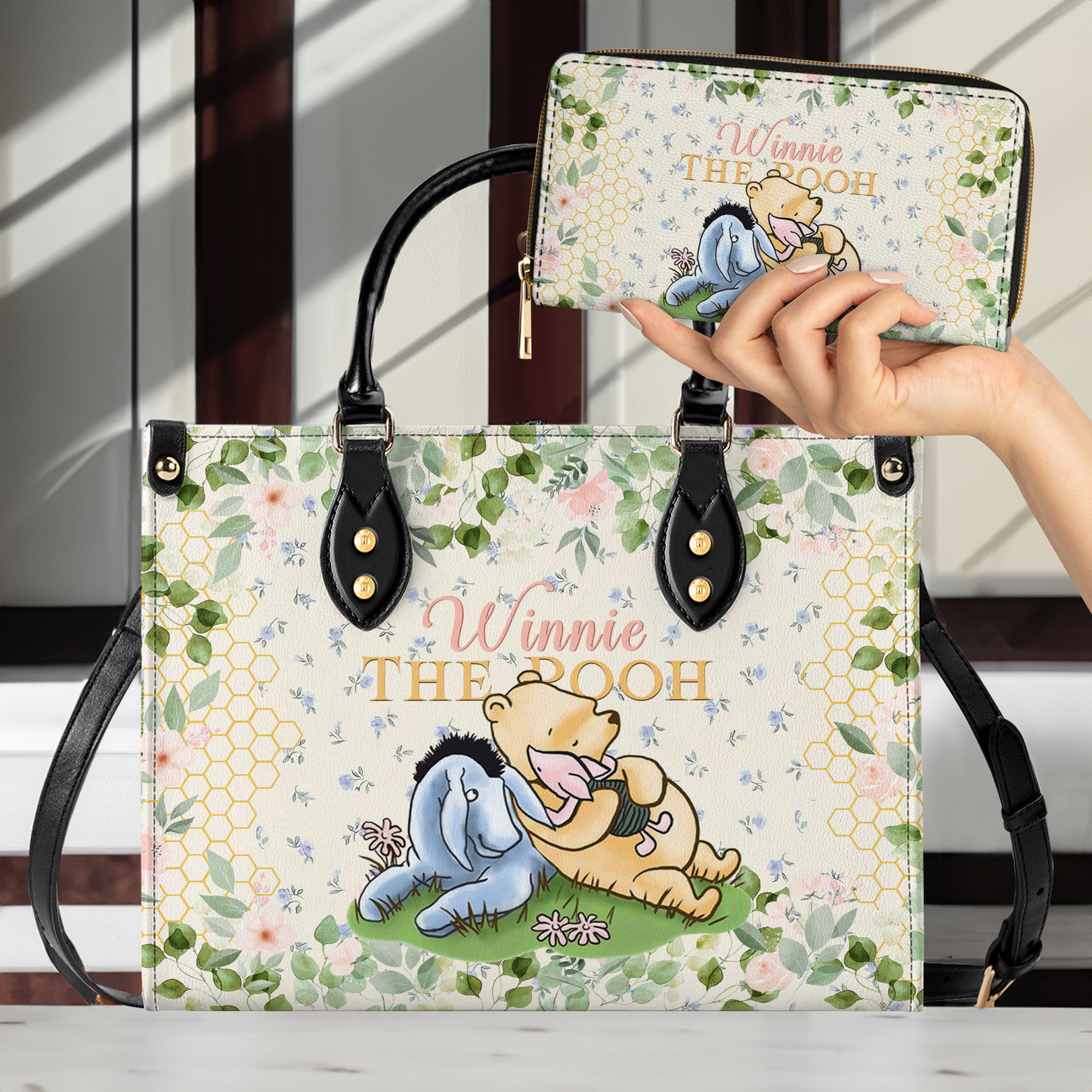 Shineful Leather Bag Bear Bliss