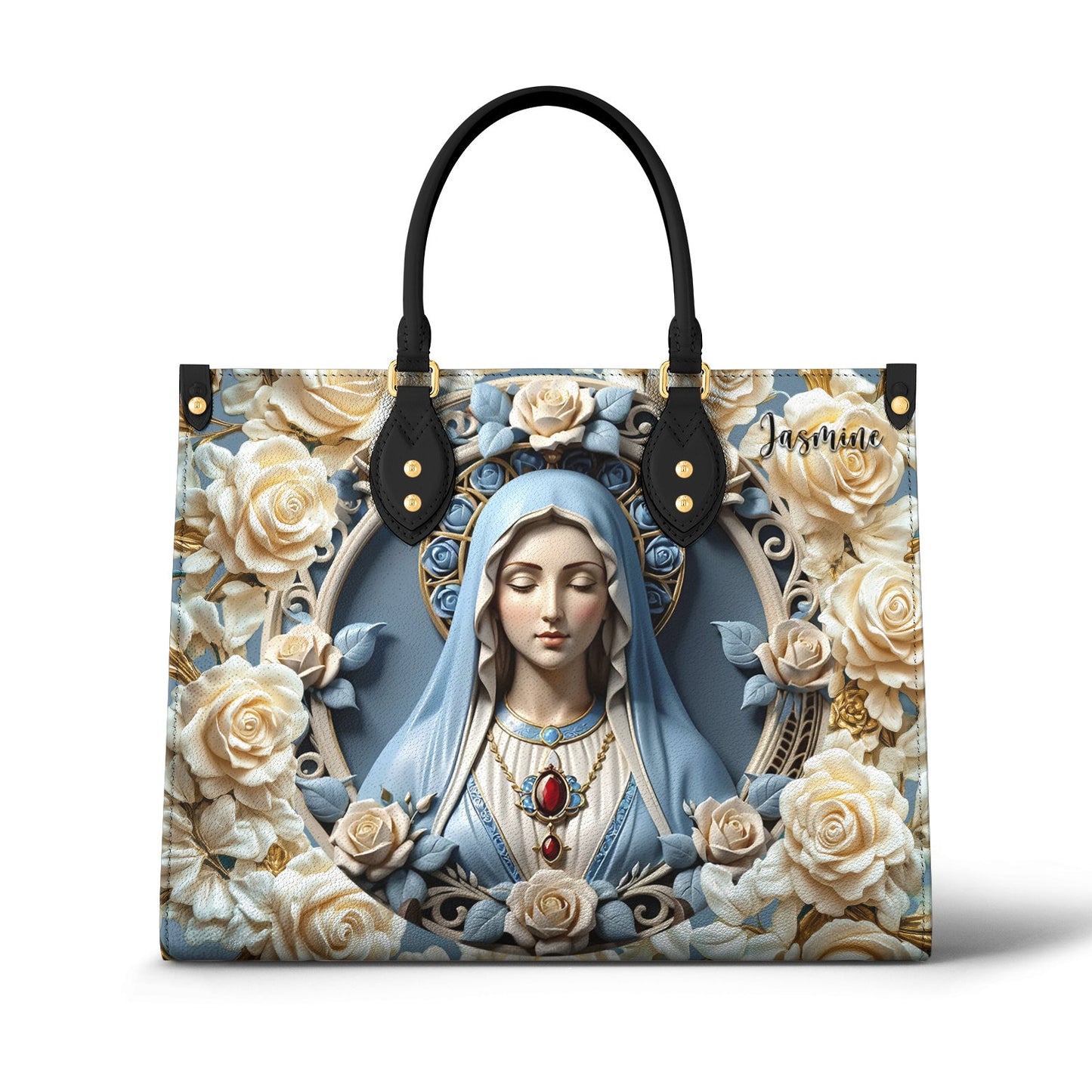Shineful Leather Bag Blessed Virgin Mary
