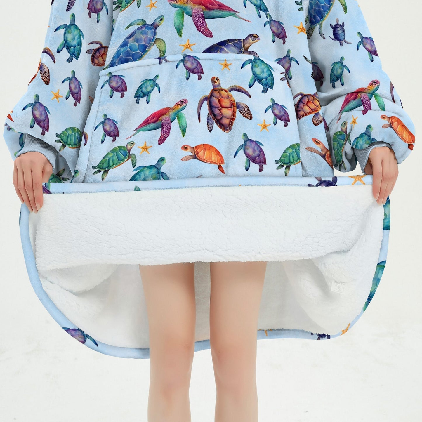 Shineful Blanket Hoodie - Sea Turtle Go With The Flow