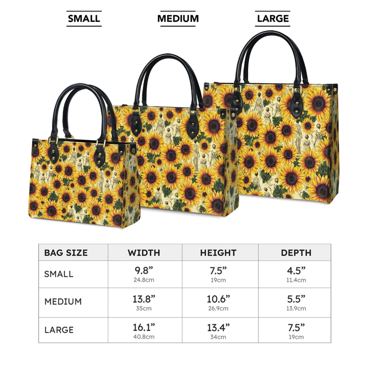 Shineful Leather Bag Sunflower Legacy - Grandma, Mom & Daughter Edition