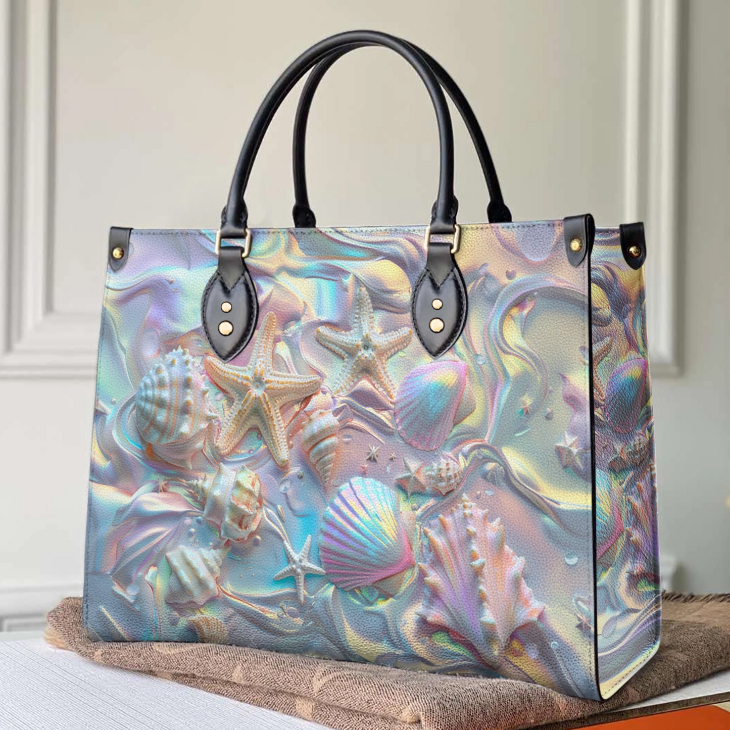 ShinefulLeatherBagPearlShell