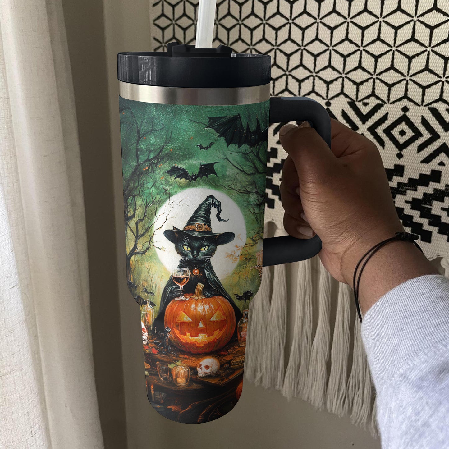 Shineful Tumbler Witchy Black Cat