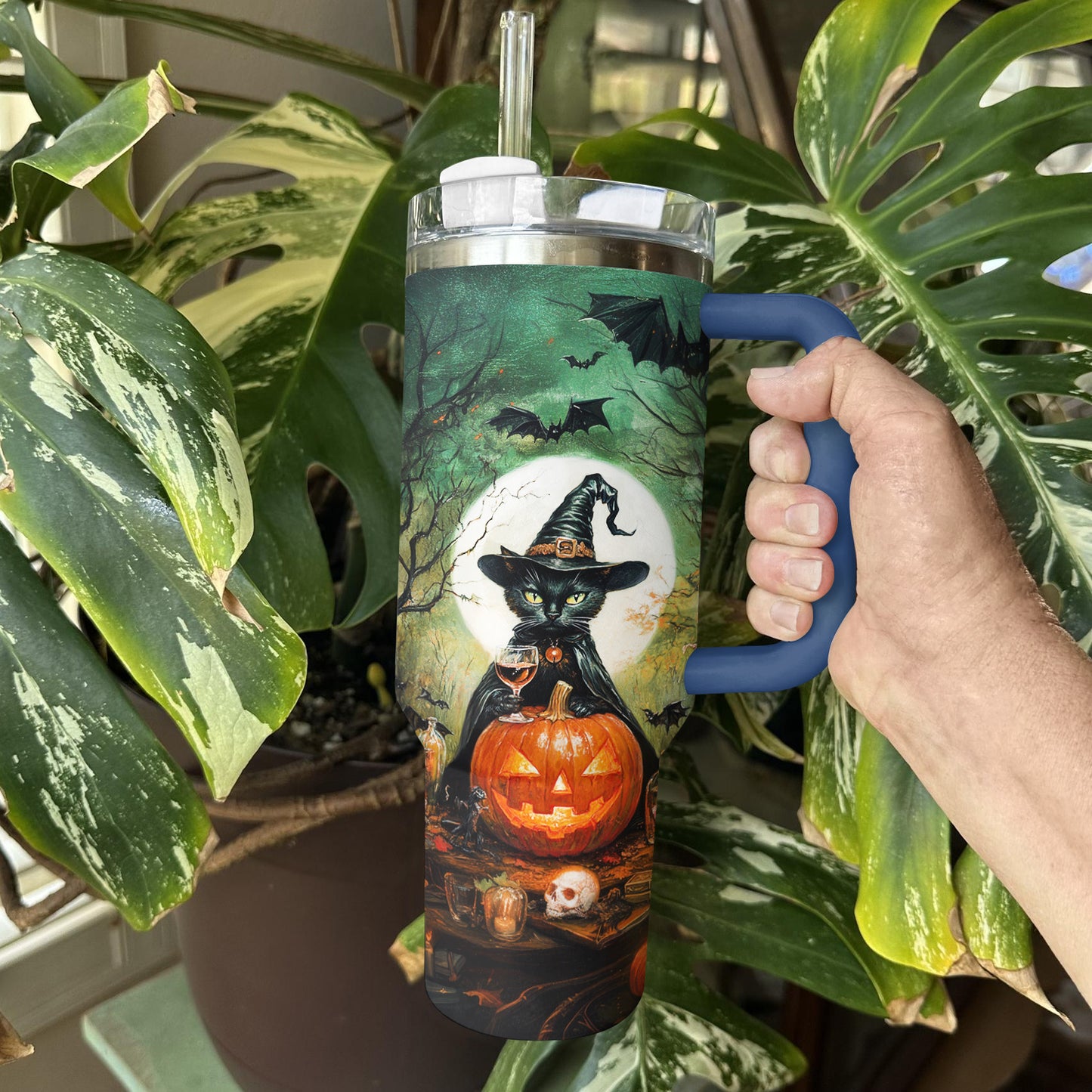 Shineful Tumbler Witchy Black Cat