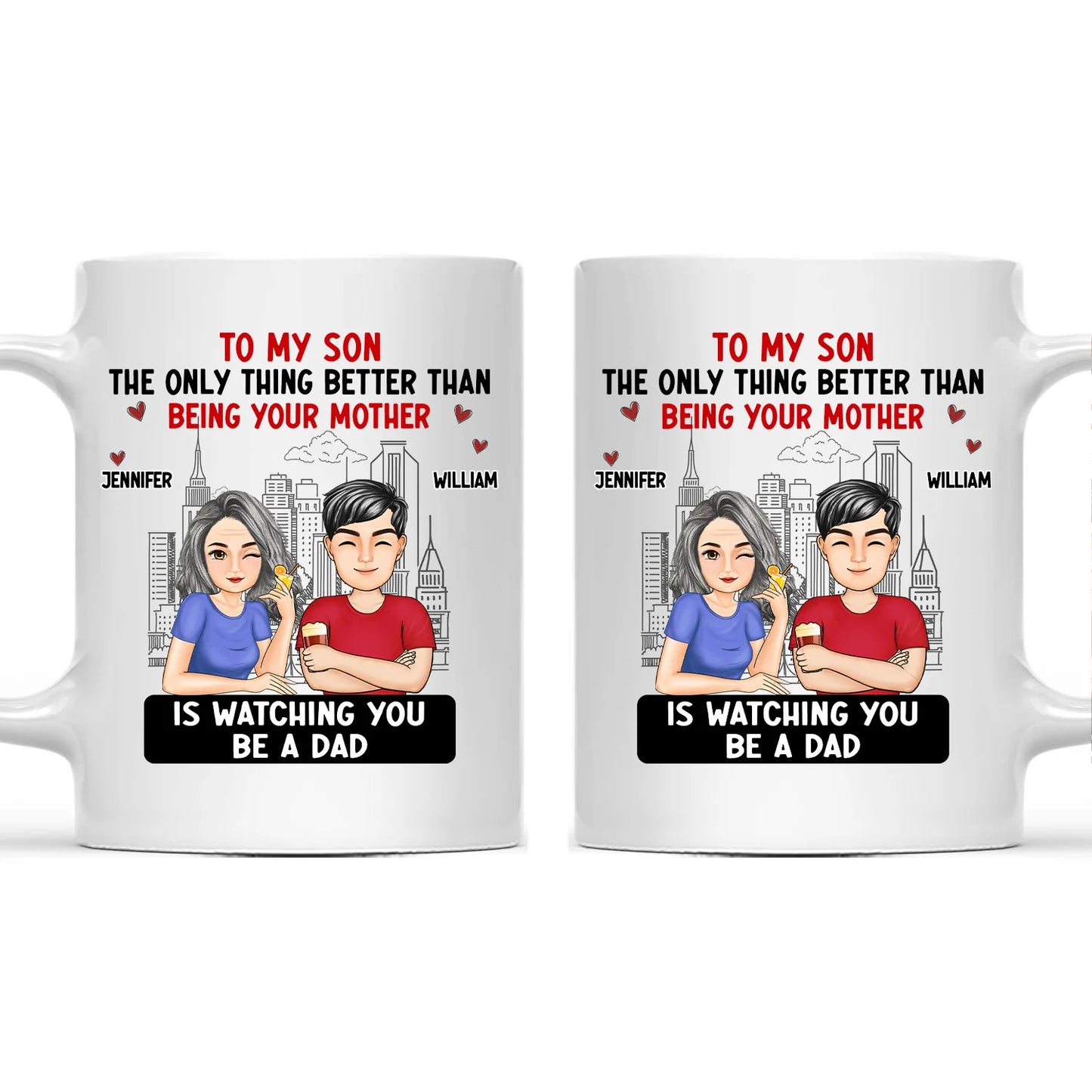 Shineful Cartoon Better Than Being Your Mother Father Personalized Mug