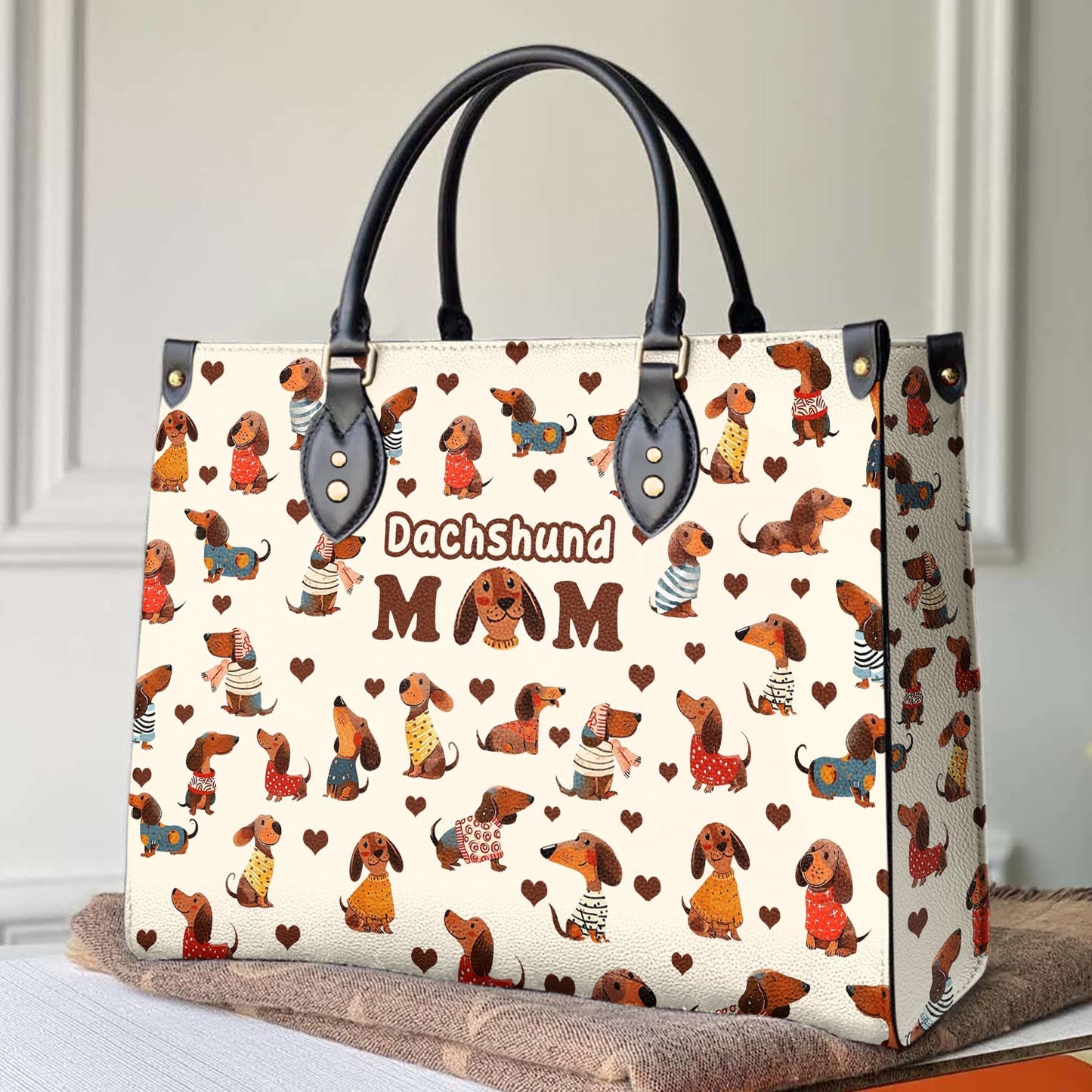 ShinefulLeatherBagDachshundMom