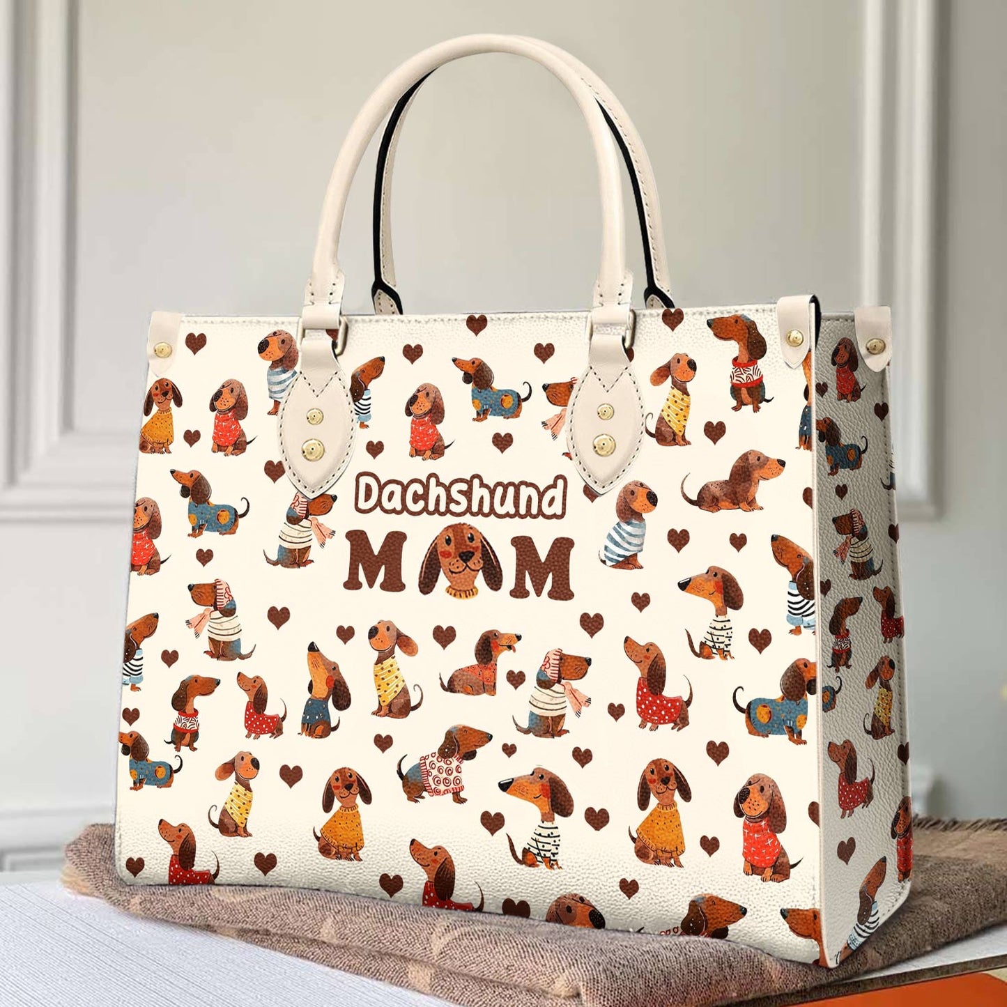 ShinefulLeatherBagDachshundMom