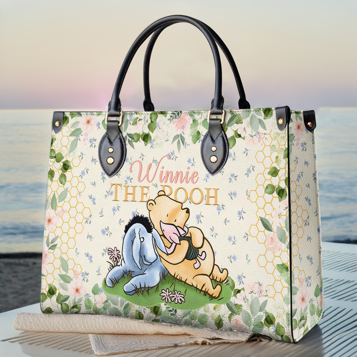 Shineful Leather Bag Bear Bliss