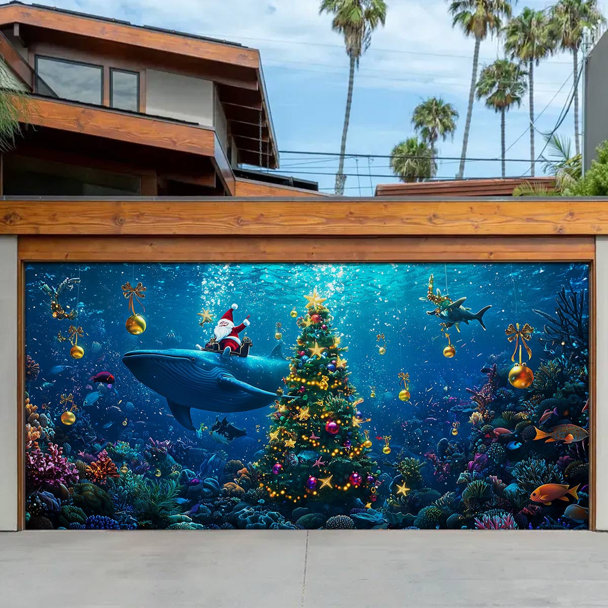Shineful Garage Door Banner Decoration - Under The Sea Collection