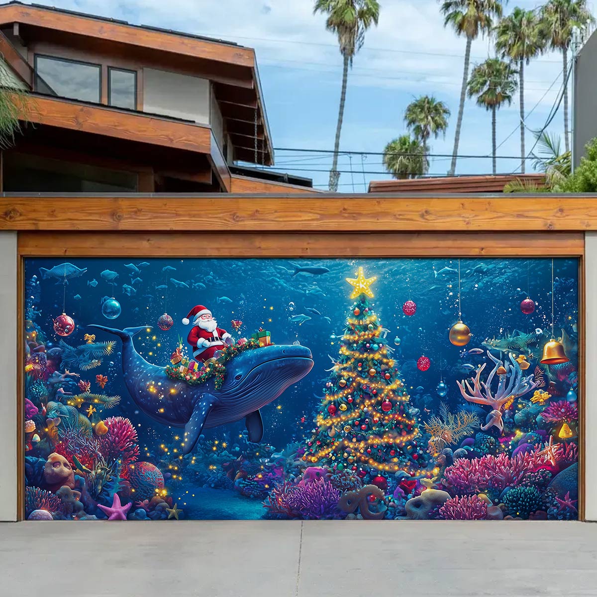 Shineful Garage Door Banner Decoration - Under The Sea Collection