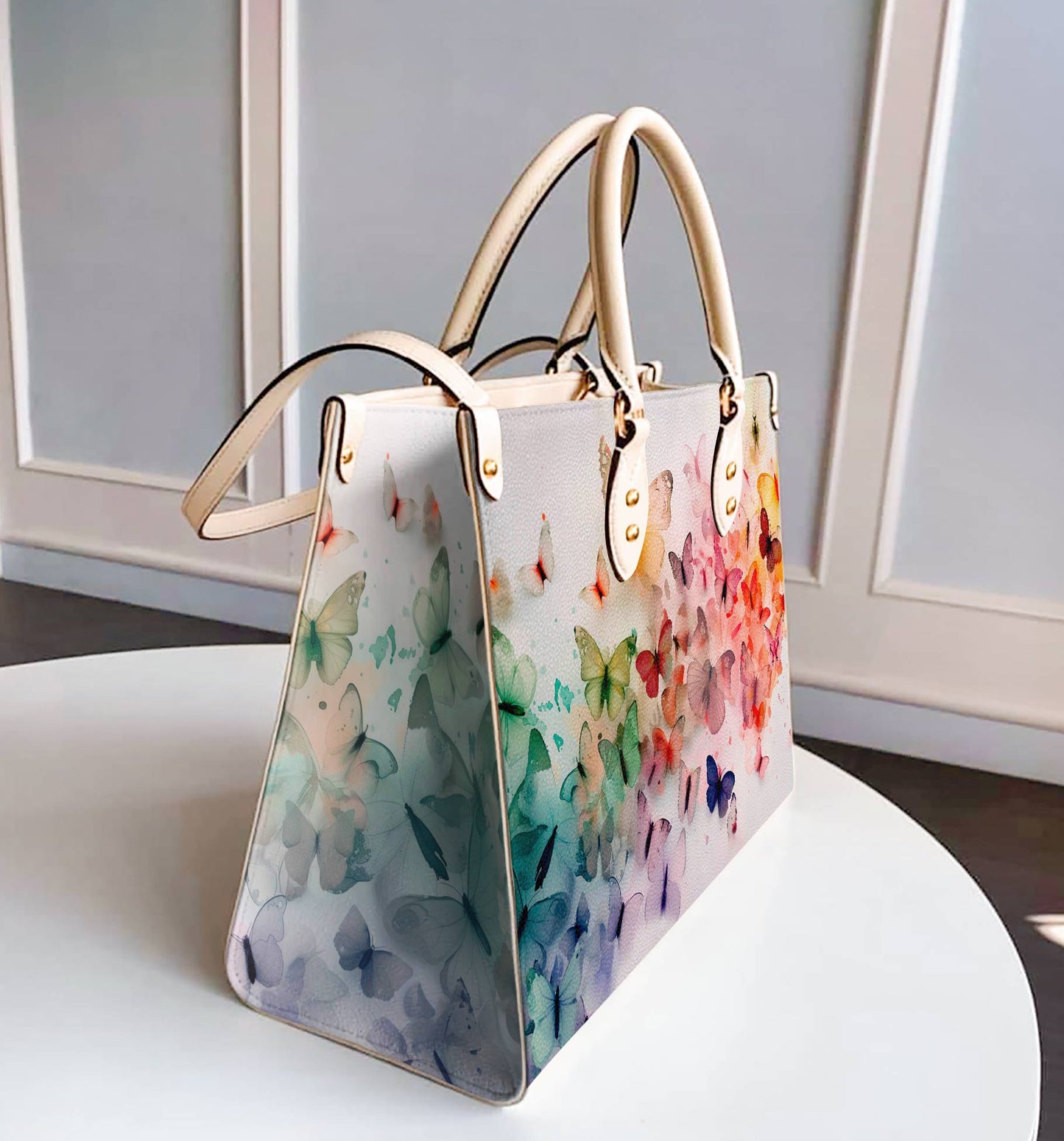 ShinefulLeatherBagColorfulButterflies