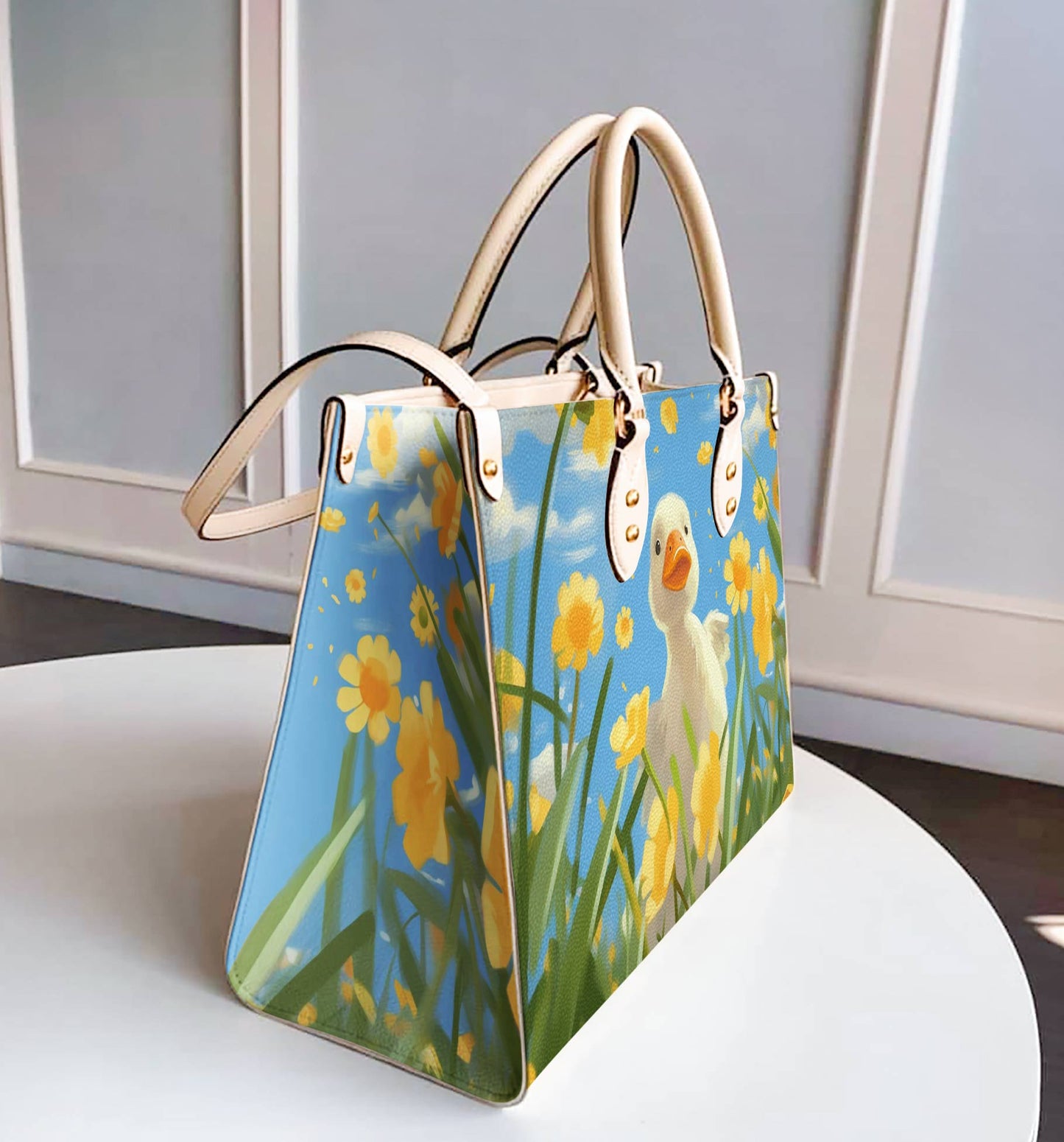 ShinefulLeatherBagPlayfulDuck