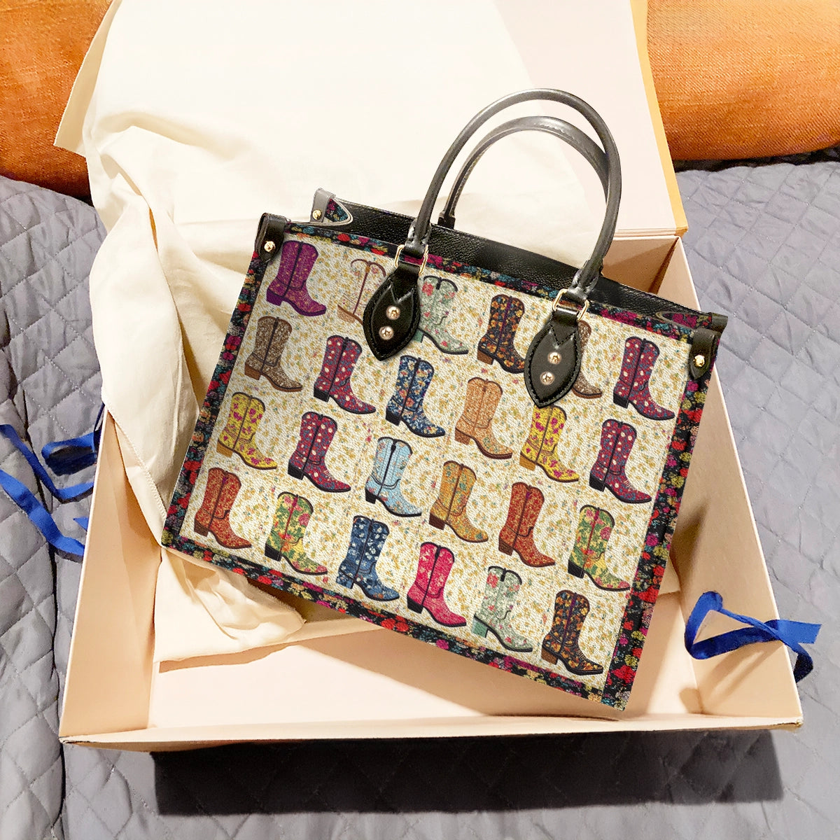 Shineful Leather Bag Floral Cowgirl Dreams