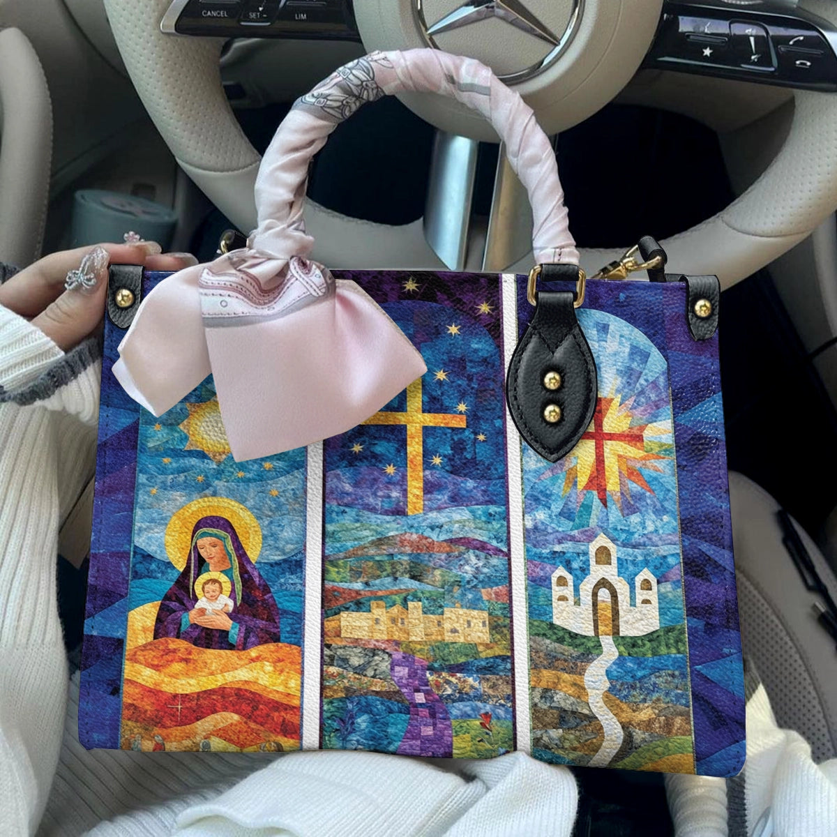 Shineful Leather Bag God Holy Night