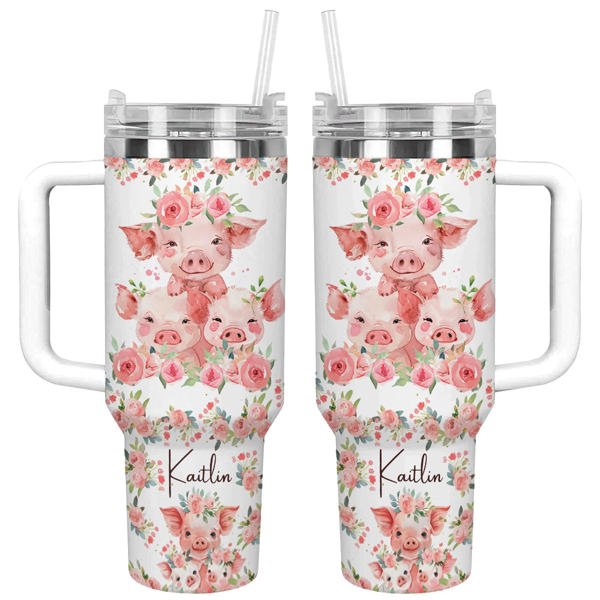 Shineful Tumbler Pertsonalized Pig Blossom MN8