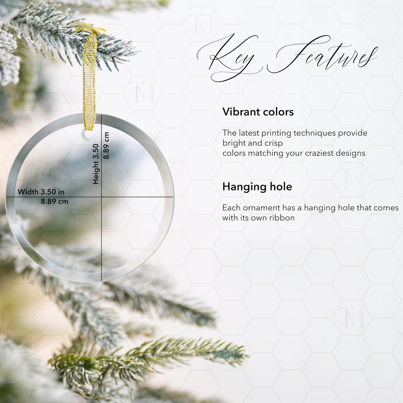 Shineful 2D Acrylic Ornament - Pack Discount Christmas Elephant