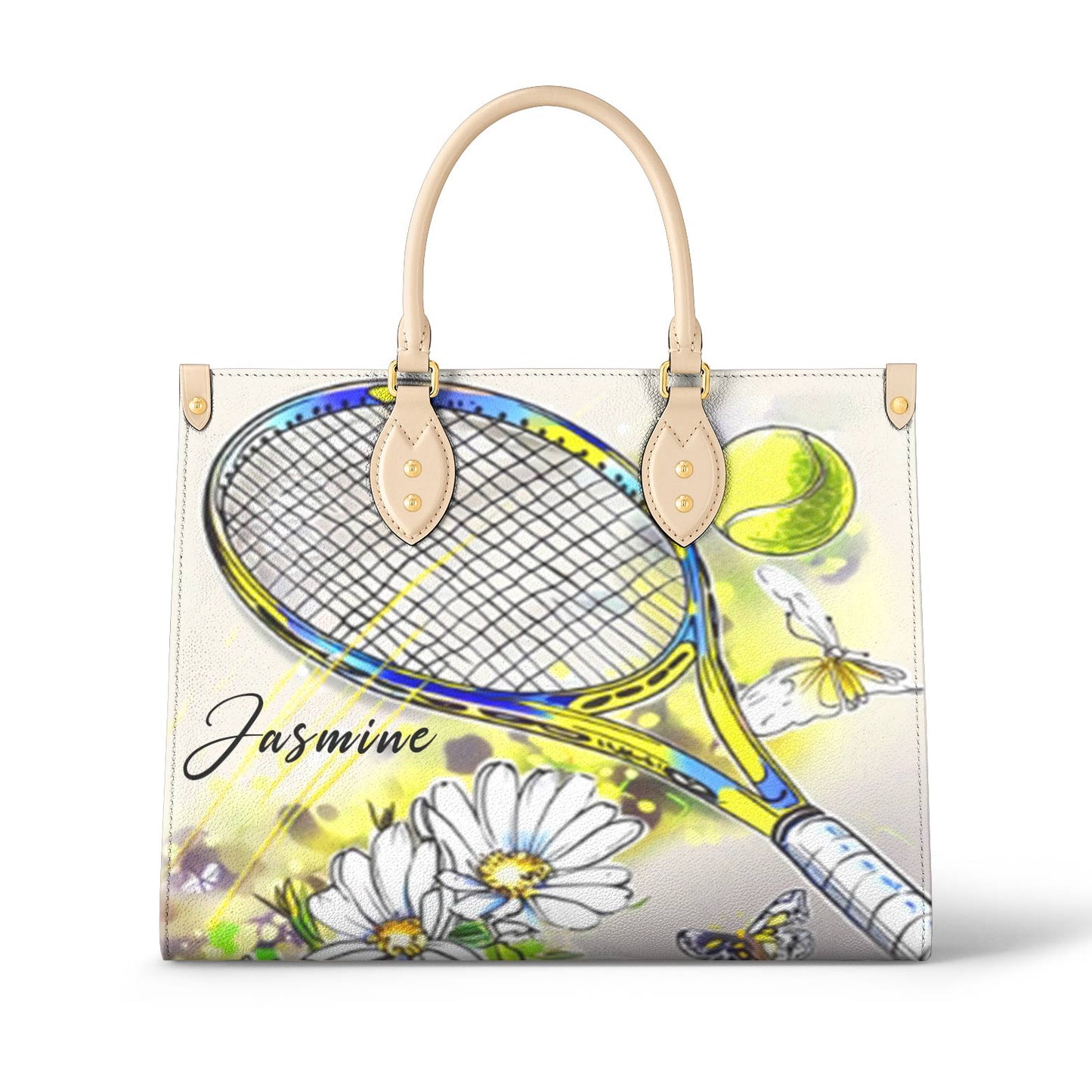 Shineful Personalized Leather Bag Charming Tennis