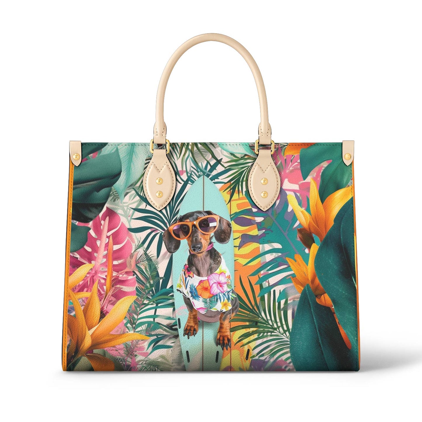 ShinefulLeatherBagTropicalCanine