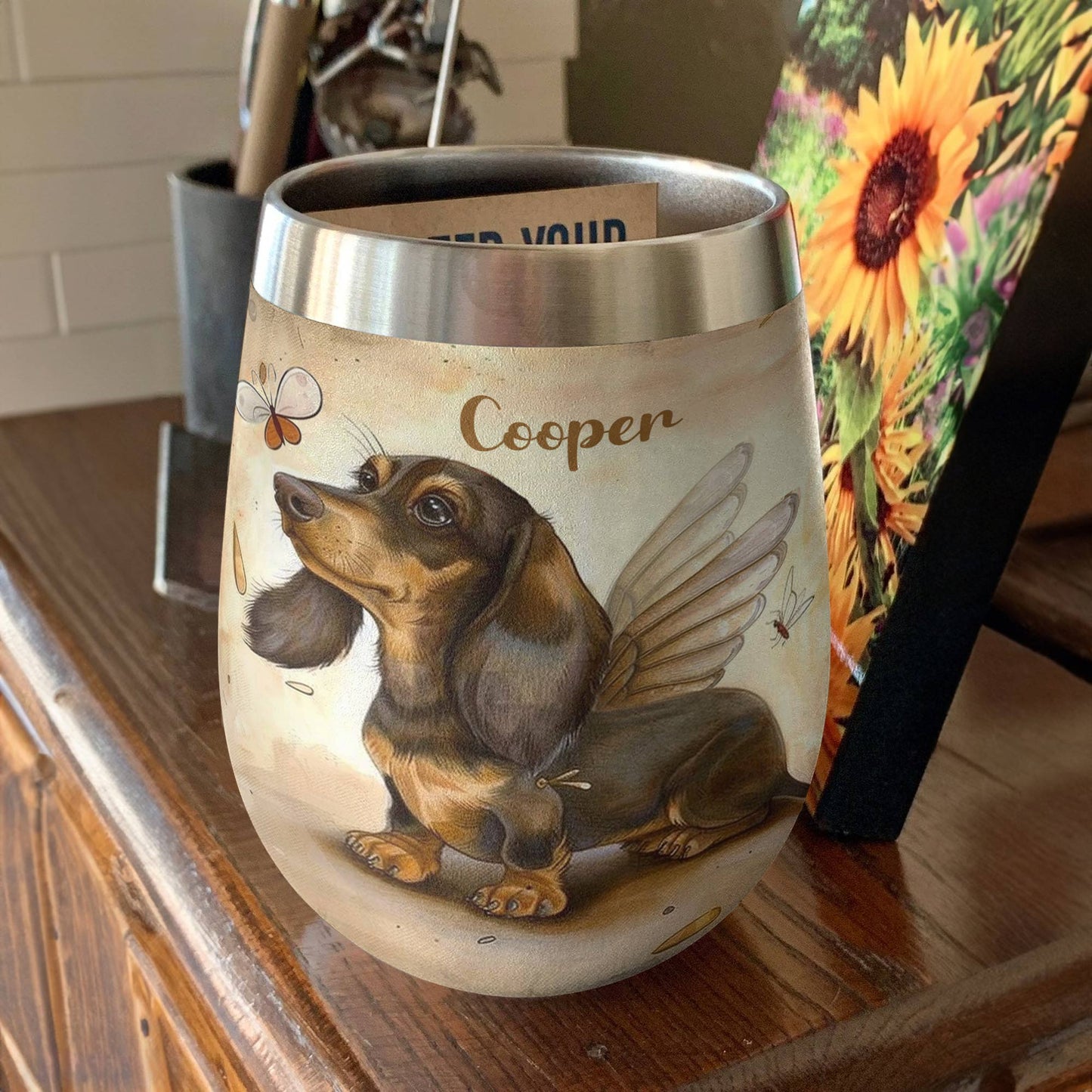 Shineful Personalized Wine Tumbler My Little Angel