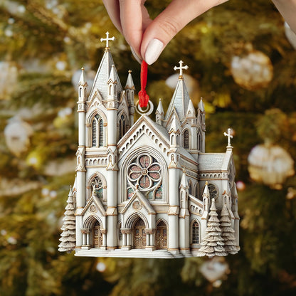 Shineful 2D Acrylic Ornament Cathedral Of Faith Christmas