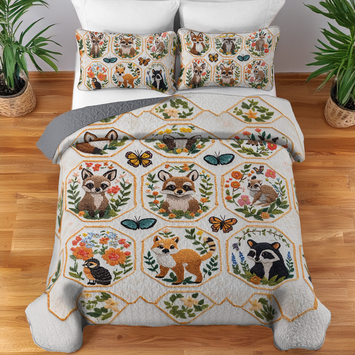 Shineful All Season Quilt 3-Piece Set Woodland Wonders