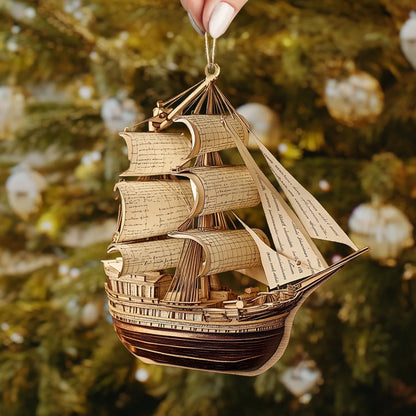 Shineful 2D Acrylic Ornament The Ship of Knowledge