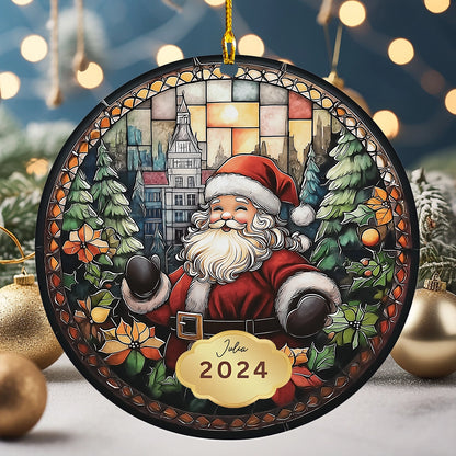 Shineful 2D Acrylic Ornament Santa's Festive Village