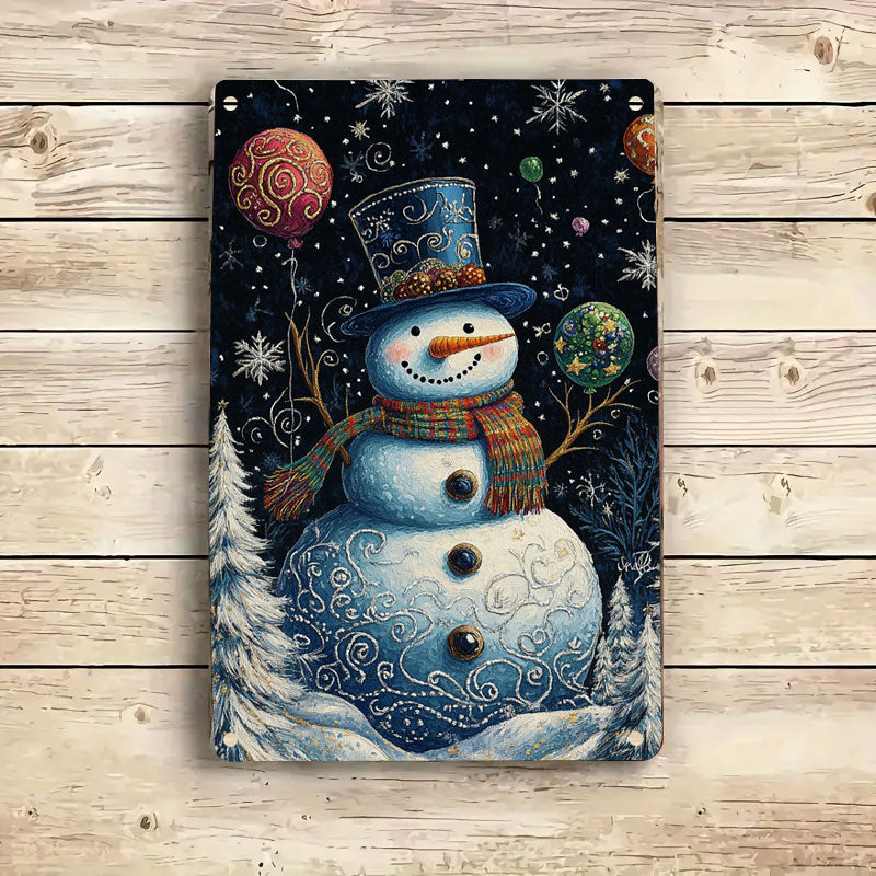 Shineful 2D Metal Sign Frosty Cheer