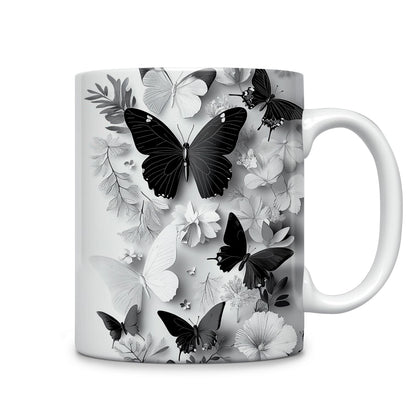 Shineful Ceramic Mug Whispering Butterfly Petals