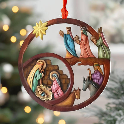 Shineful 2D Acrylic Ornament Christmas Nativity