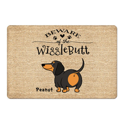 Paillasson Shineful Welcome Wiggle Butt Club Teckel - Paillasson personnalisé