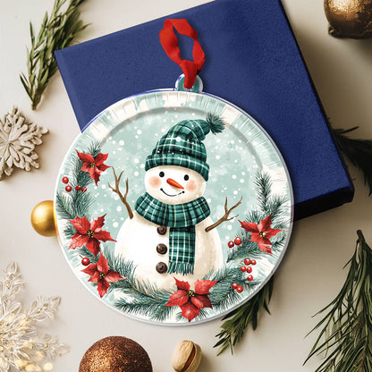 Shineful 2D Acrylic Ornament Winter Cheer Snowman