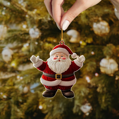 Shineful 2D Acrylic Ornament - Jolly Santa Claus