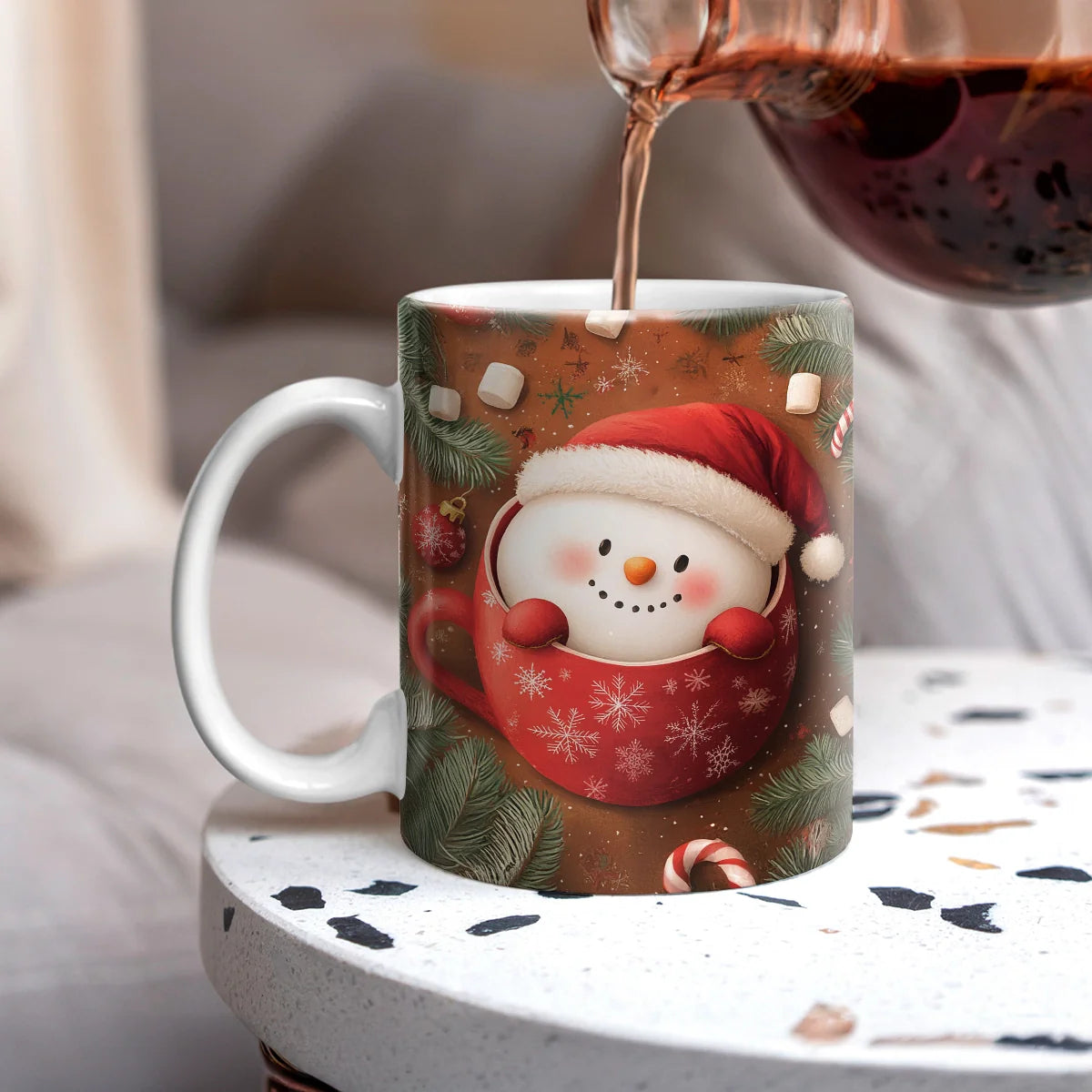 Shineful Ceramic Mug Joyful Christmas Snowman