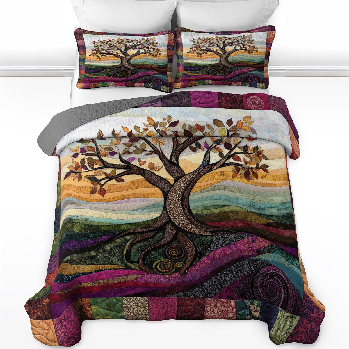 Shineful All Season Quilt 3-Piece Set Sacred Canopy