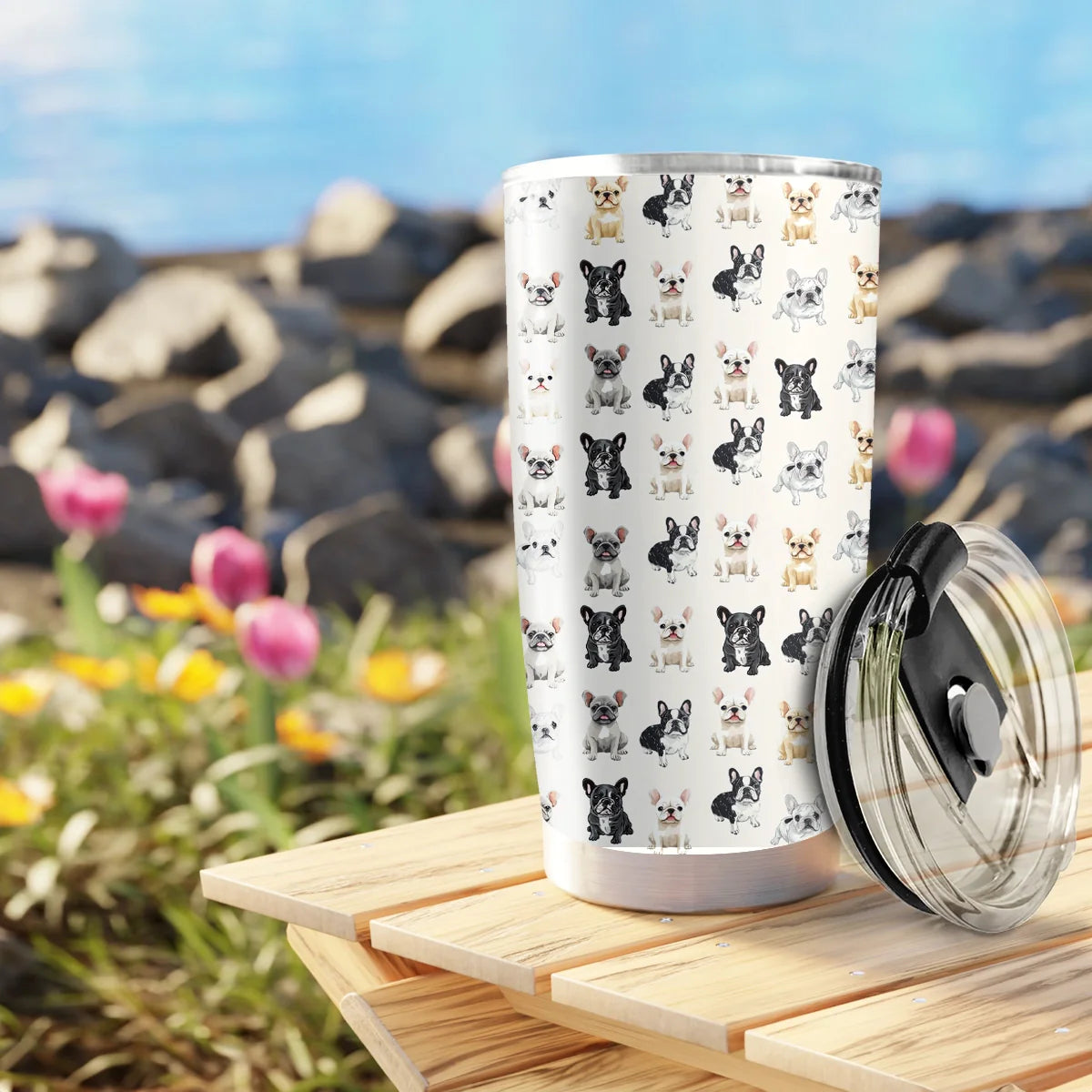 Shineful 20oz Tumbler - Cuddle Time Frenchie