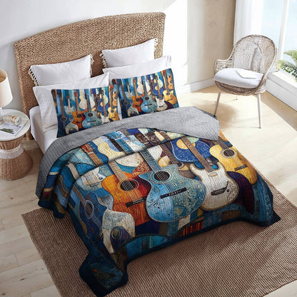 Shineful All Season Quilt 3-Piece Set - Harmony In Blues