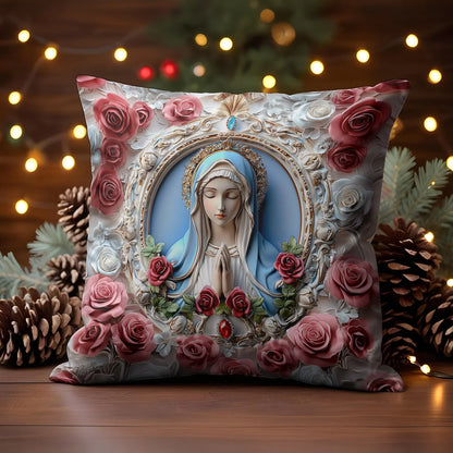 Shineful 2D Print Cushion Cover, Pillowcase, Pillows Covers - Sacred Heart Virgin Mary