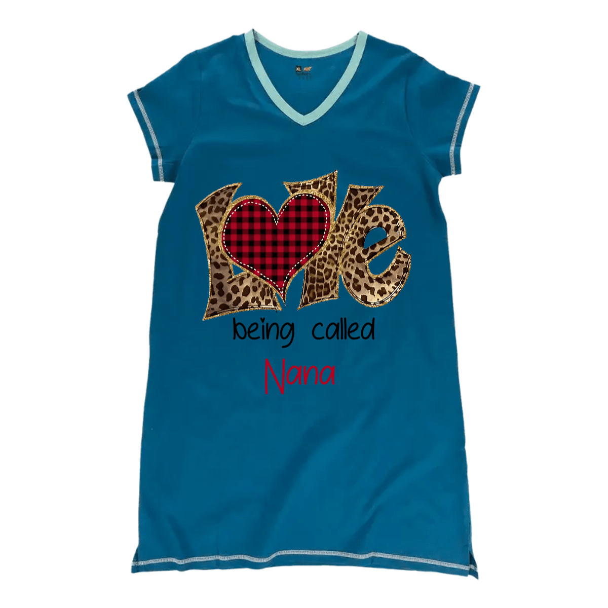 Grandma Pajabears® Personalized Women V-Neck Nightshirt Love Being Called Lv01 V-Neck Women’s