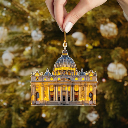 Shineful 2D Acrylic Ornament - Majestic St. Peter's Basilica