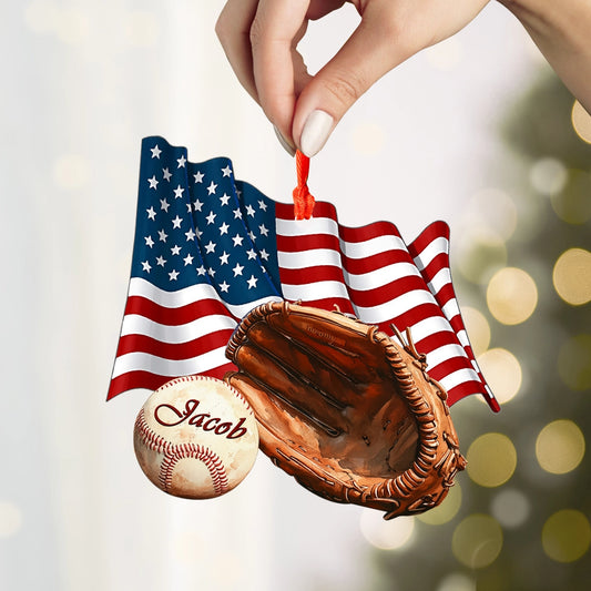 Shineful 2D Acrylic Ornament American Baseball Spirit