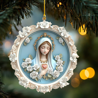 Shineful 2D Acrylic Ornament Blessed Virgin Mary Christmas