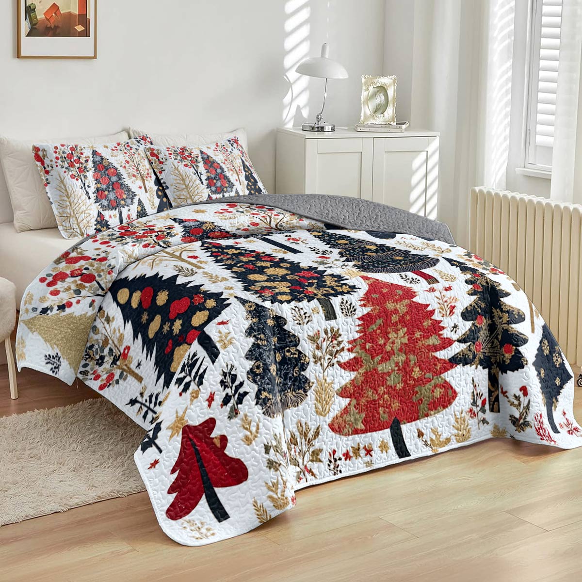 Shineful All Season Quilt 3-Piece Set Mystical Forest