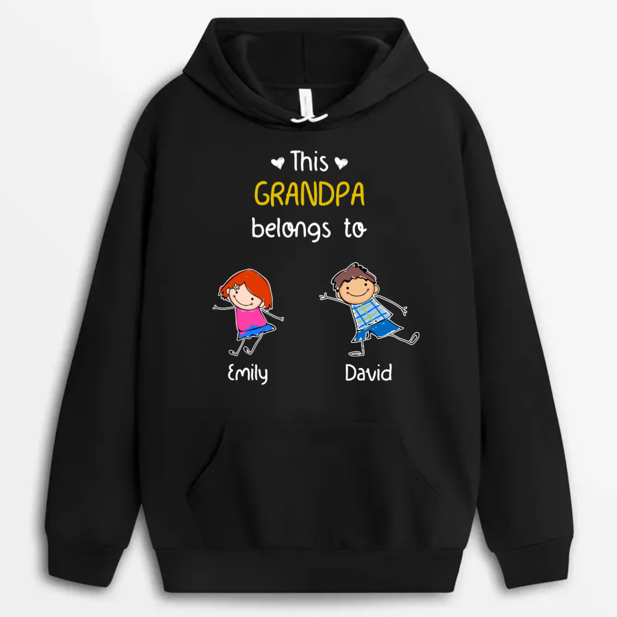 Shineful T-Shirt This Grandpa Belongs To - Personalized Unisex T-Shirt