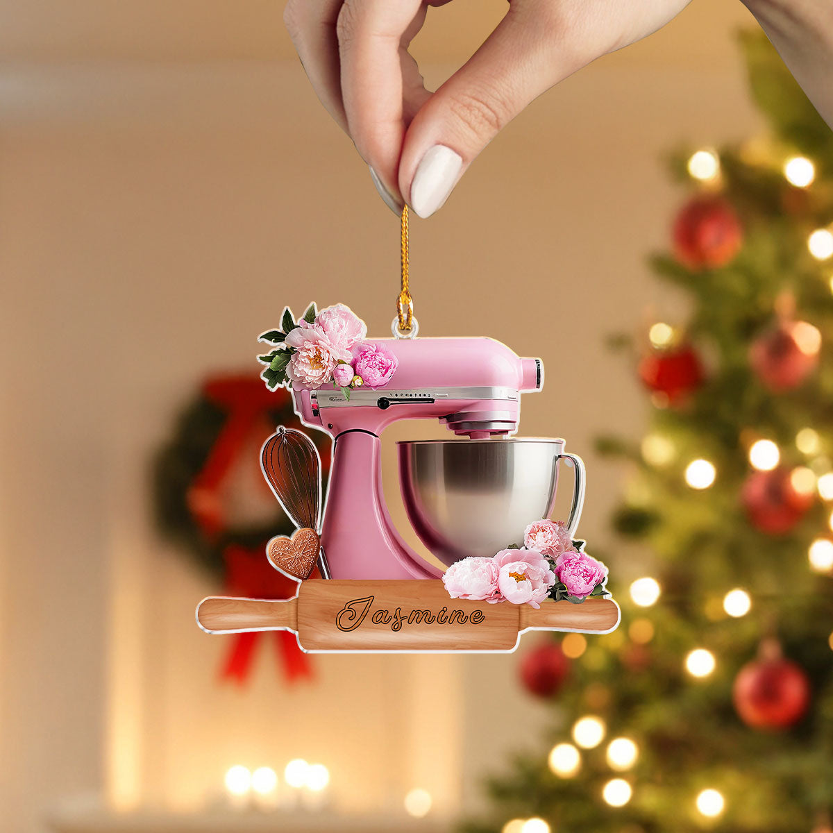 Shineful Personalized 2D Acrylic Ornament Bloom Bakery