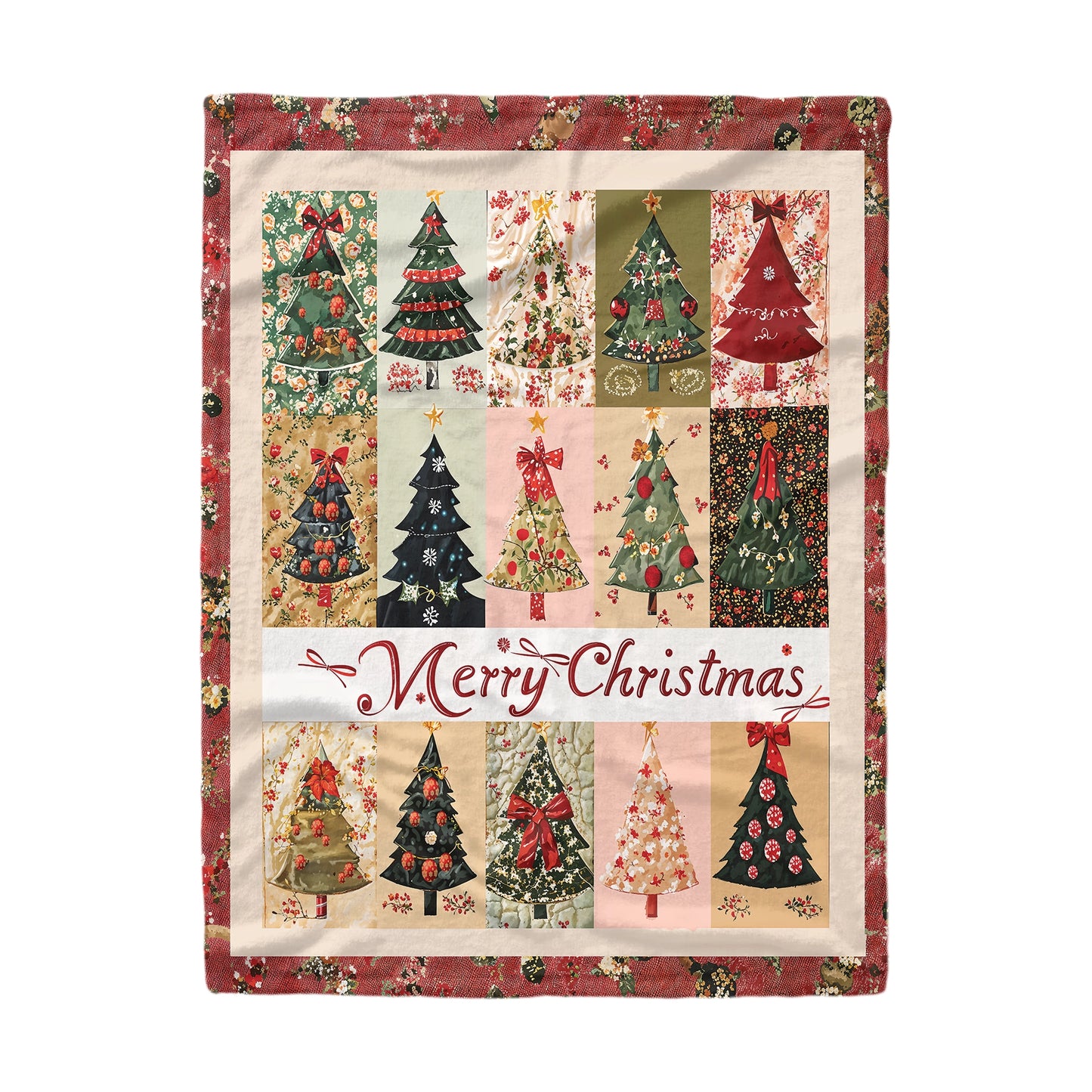 Shineful Fleece Blanket Pines of Christmas Past